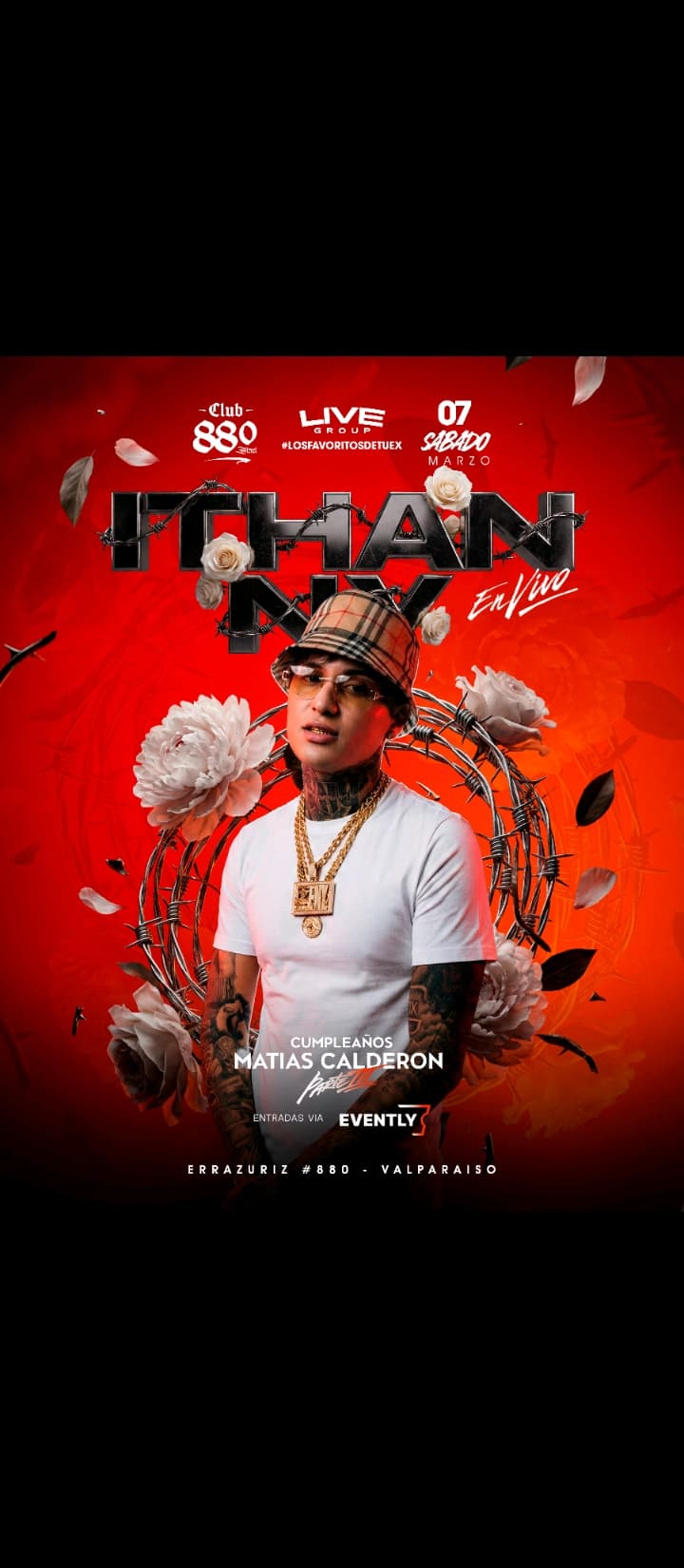 ITHAN NY EN VALPARAISO ⭐ SABADO 7 CLUB 880 image}
