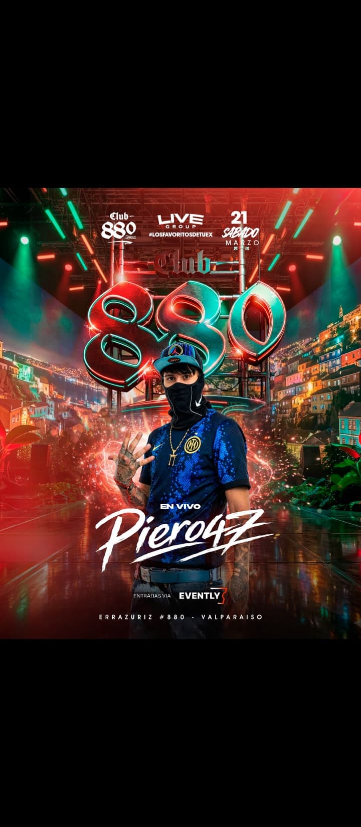 PIERO 47 EN 880 VALPARAÍSO 🏟️ SABADO 21 MARZO image}
